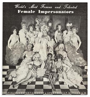 FINOCCHIOS Program, postcard, and brochures from the famed San Francisco drag club.